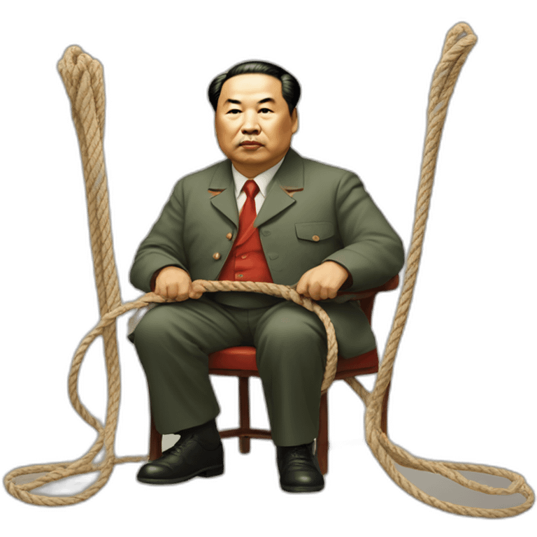 chairman daddy mao holding ropes emoji