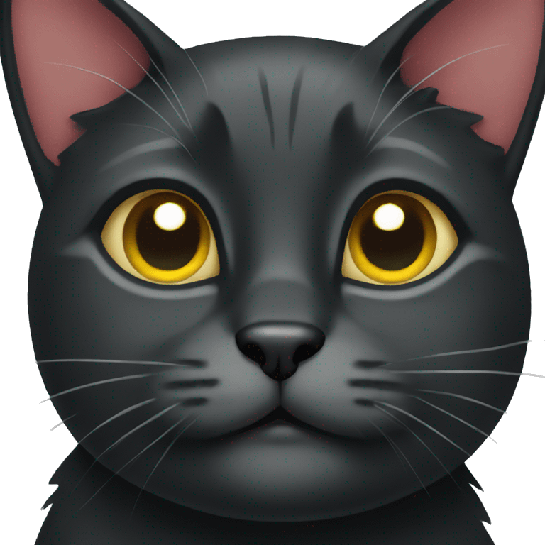 Black Christmas cat emoji