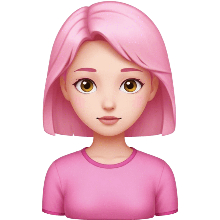 A girl she is pink emoji