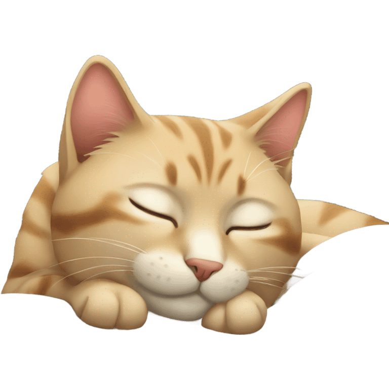 cat sleeping emoji