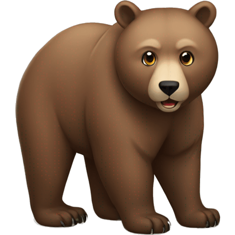 brown bear with a puma  emoji