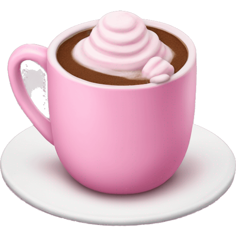 pink hot chocolate  emoji