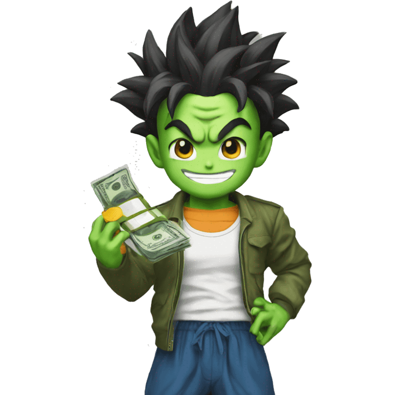 dragon ball with money emoji