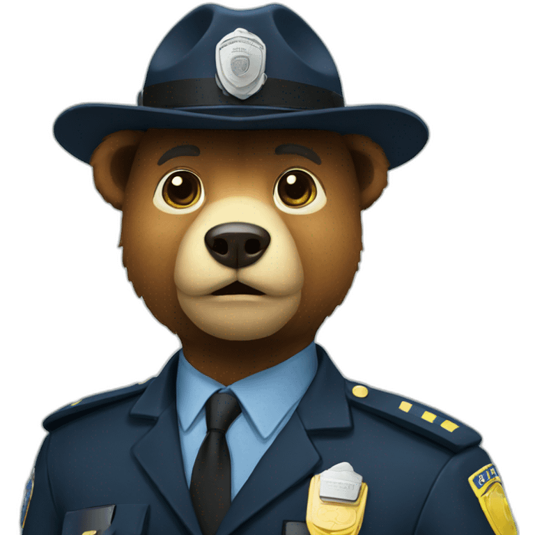 Bear Police emoji