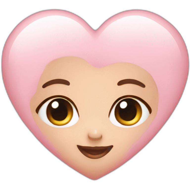 Baby pink heart emoji