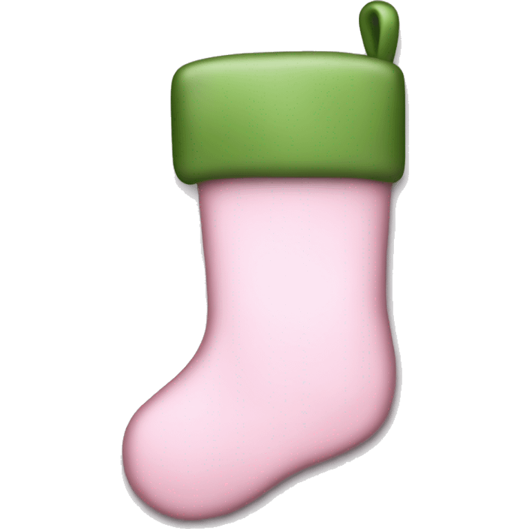  light pink Christmas stocking emoji