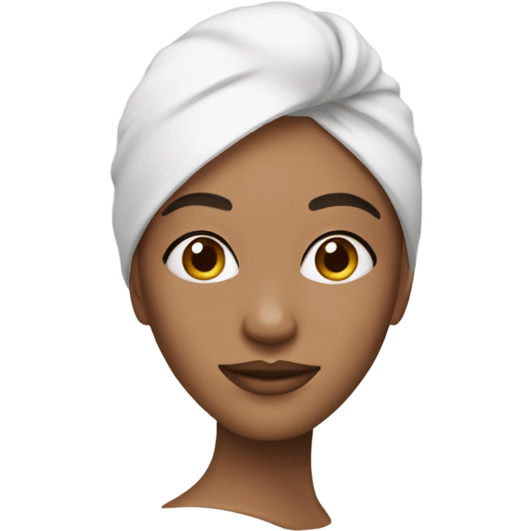 woman with an skincare mask emoji