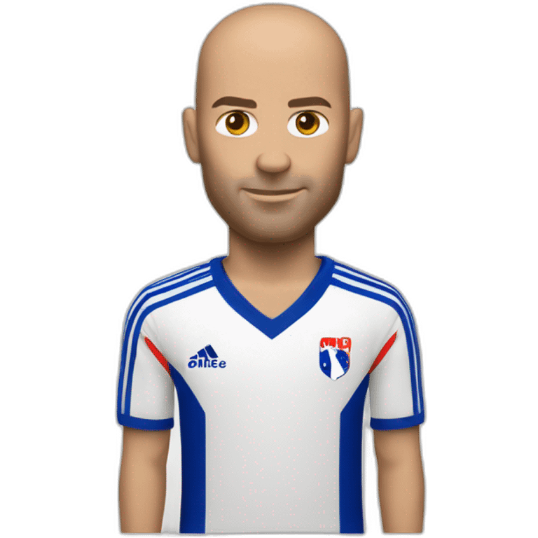 Zinedine Zidane White France jersey emoji