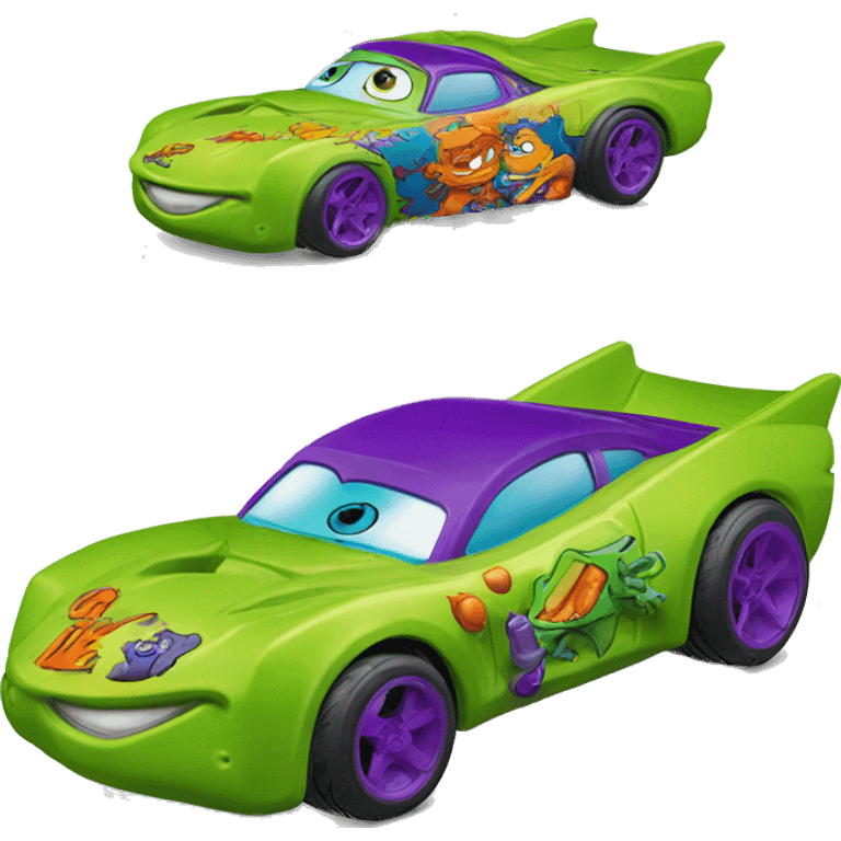 Side view Hot wheels rugrats reptar sportscar 1car  emoji