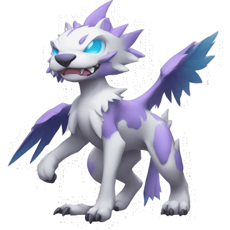 cute kawaii cool edgy Digimon-Fakemon-animal full body emoji