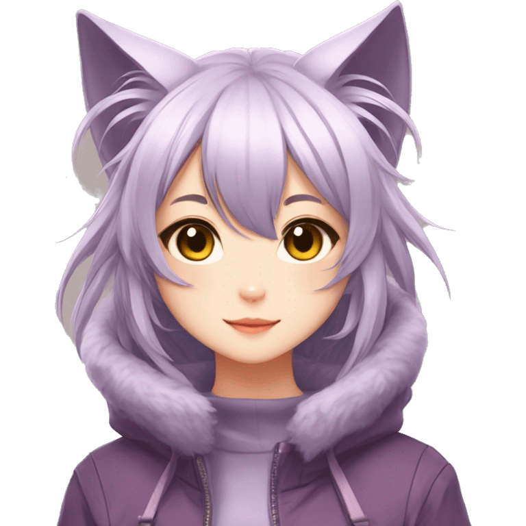 Cat girl anime art, 🎨 emoji