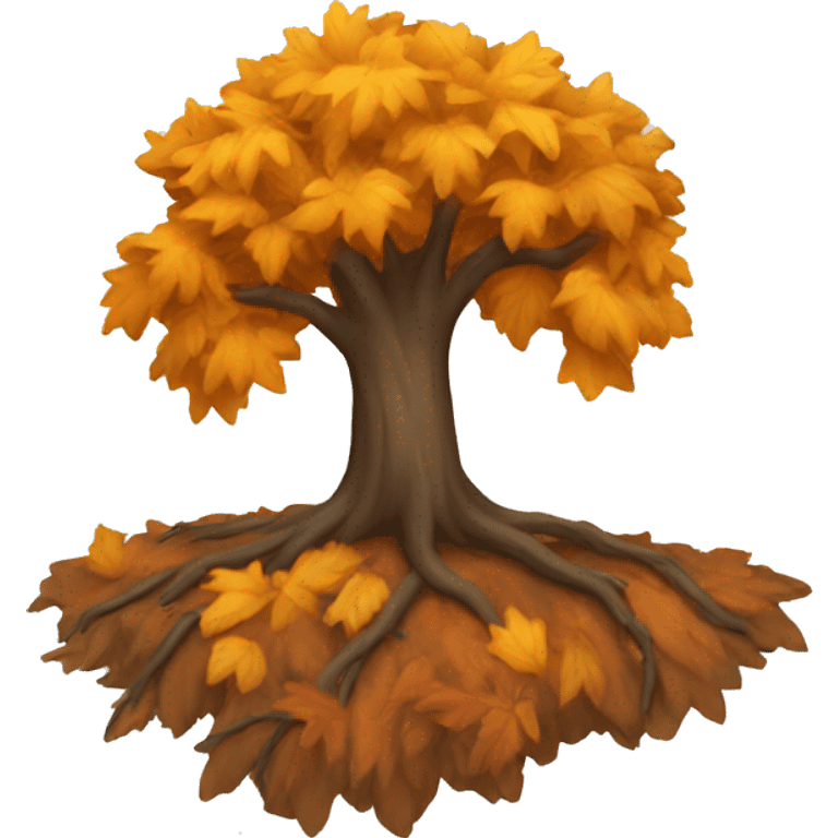 Fall tree emoji