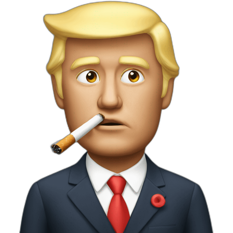 trump smoking zaza emoji