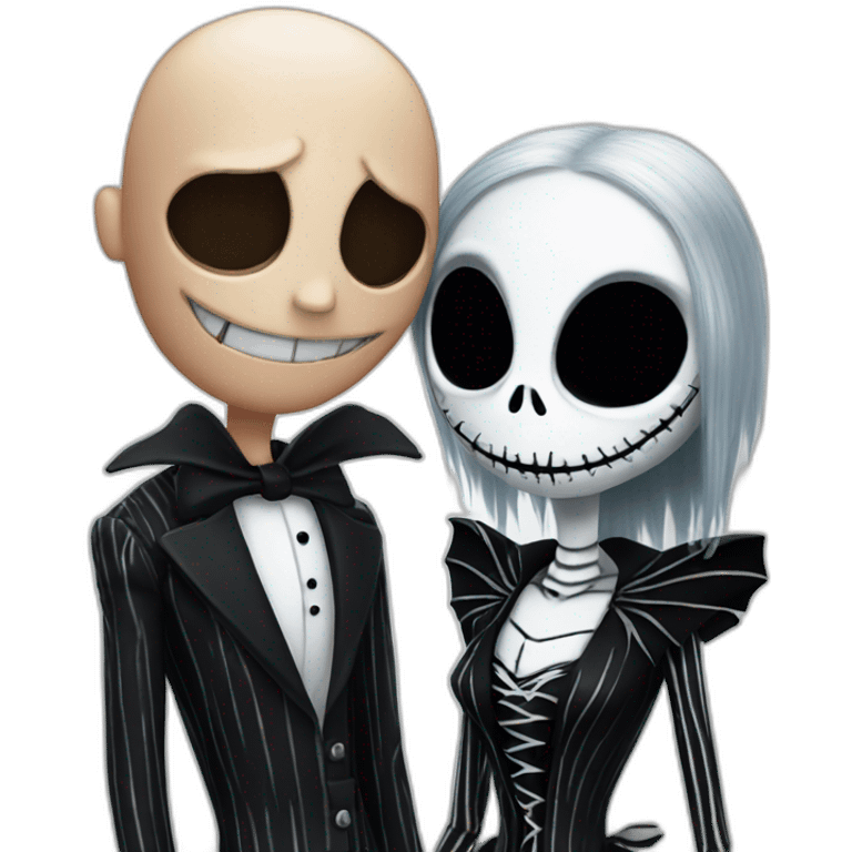 Jack Skellington with Sally emoji