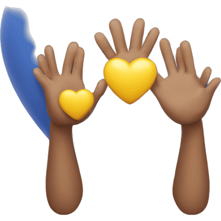 Coeur avec les mains  emoji