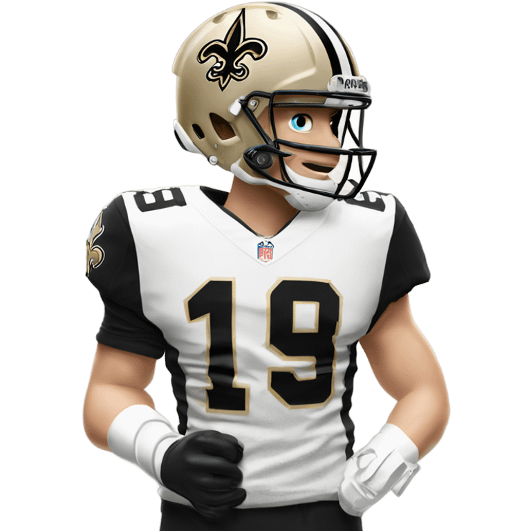 Spencer rattler hold a bazooka in saints jersey emoji