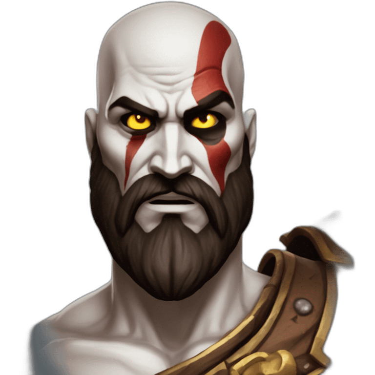 Kratos, the ghost of sparta from God Of War emoji