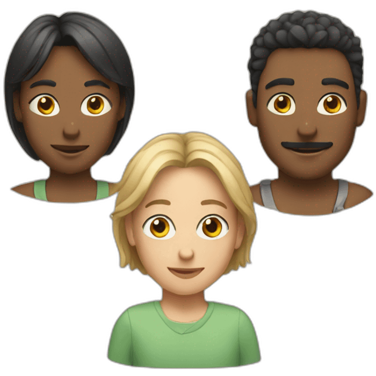 three persons emoji