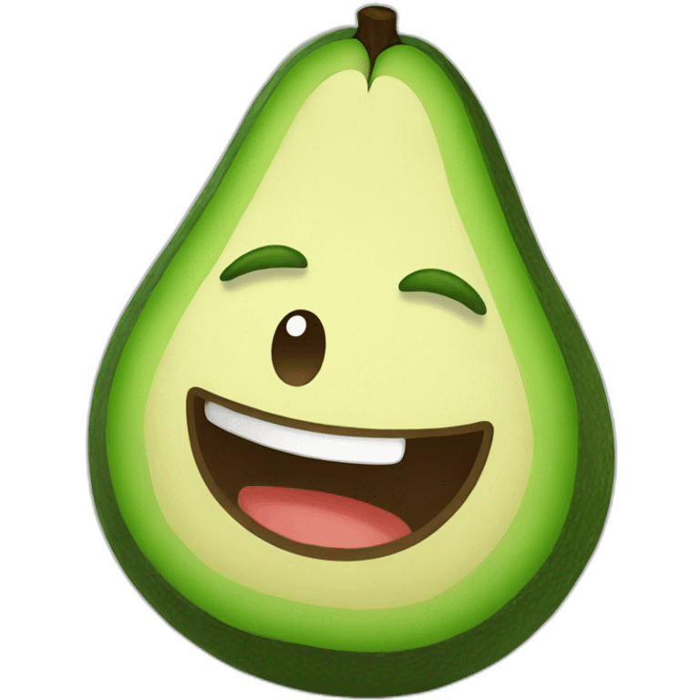 happy avocado emoji