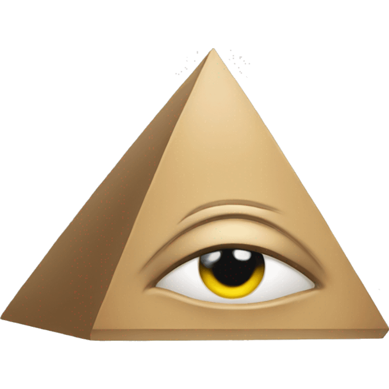 pyramid with eyes emoji