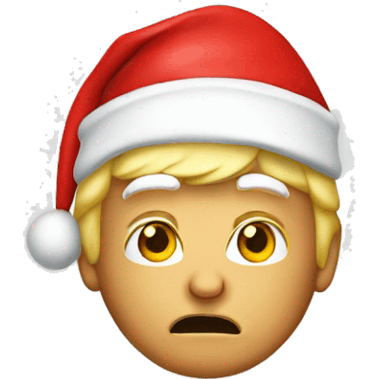 Trump wearing Santa hat  emoji