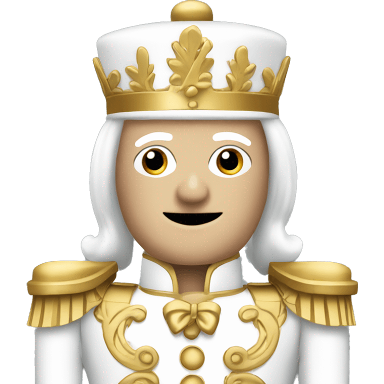 Nutcracker white and gold emoji