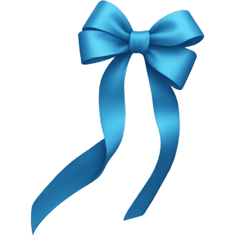 Blue bow emoji