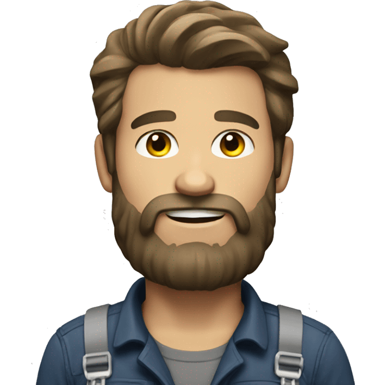 Bearded lineman emoji