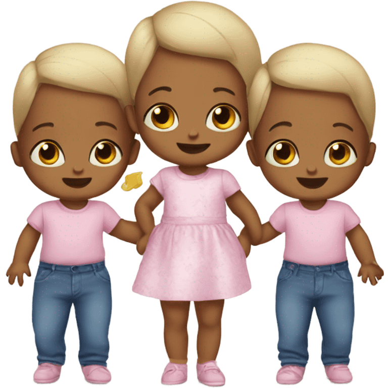 triplet babies emoji