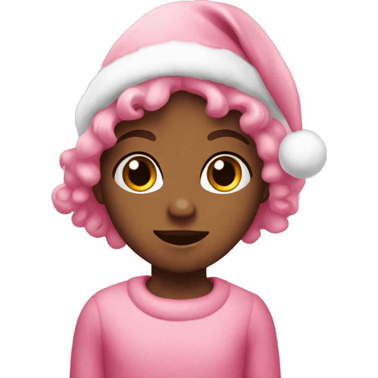 Christmas cute and pink  emoji