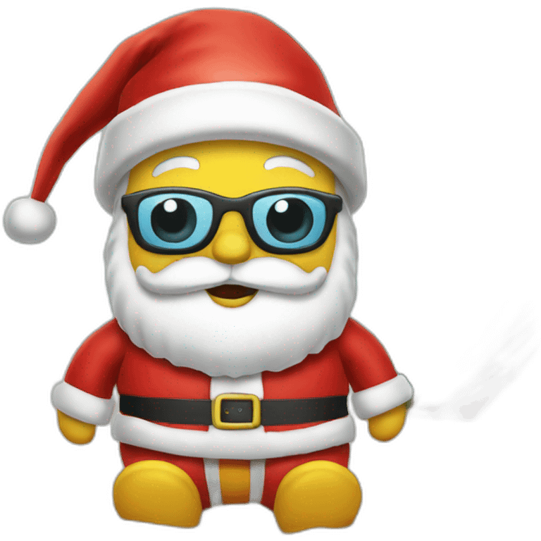 Santa claus beach emoji