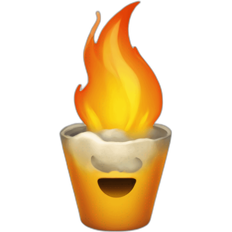 du feu avec le nombre 42 emoji