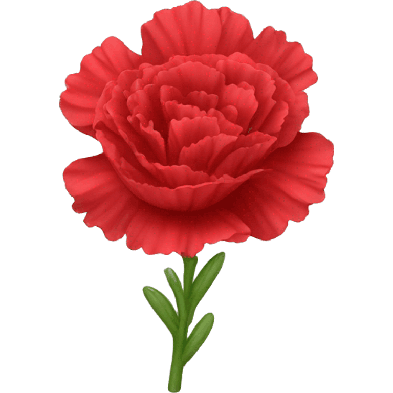 Red Carnation flower emoji