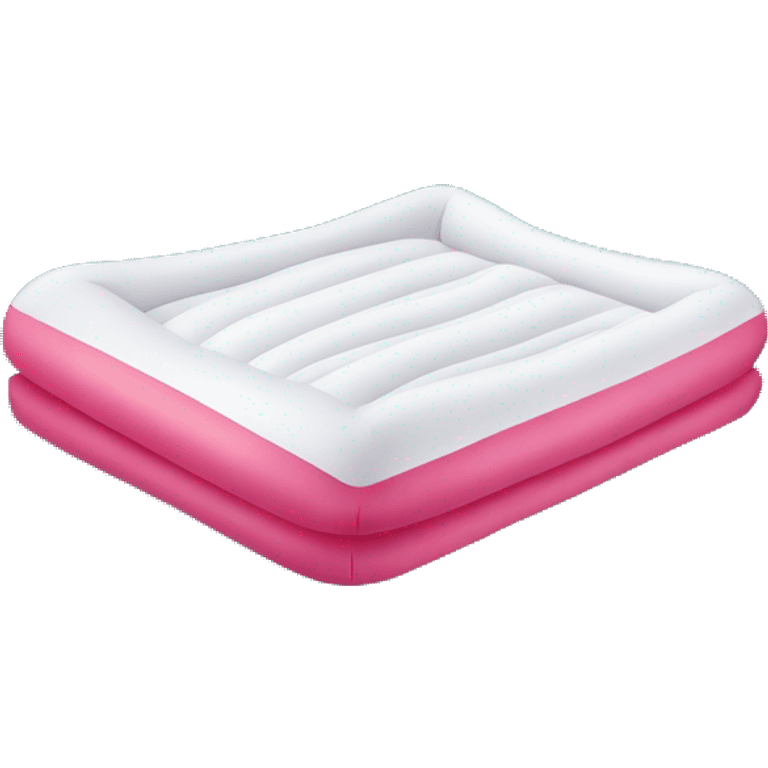 inflatable floating mattress on pool emoji