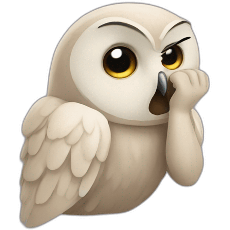 facepalm owl emoji