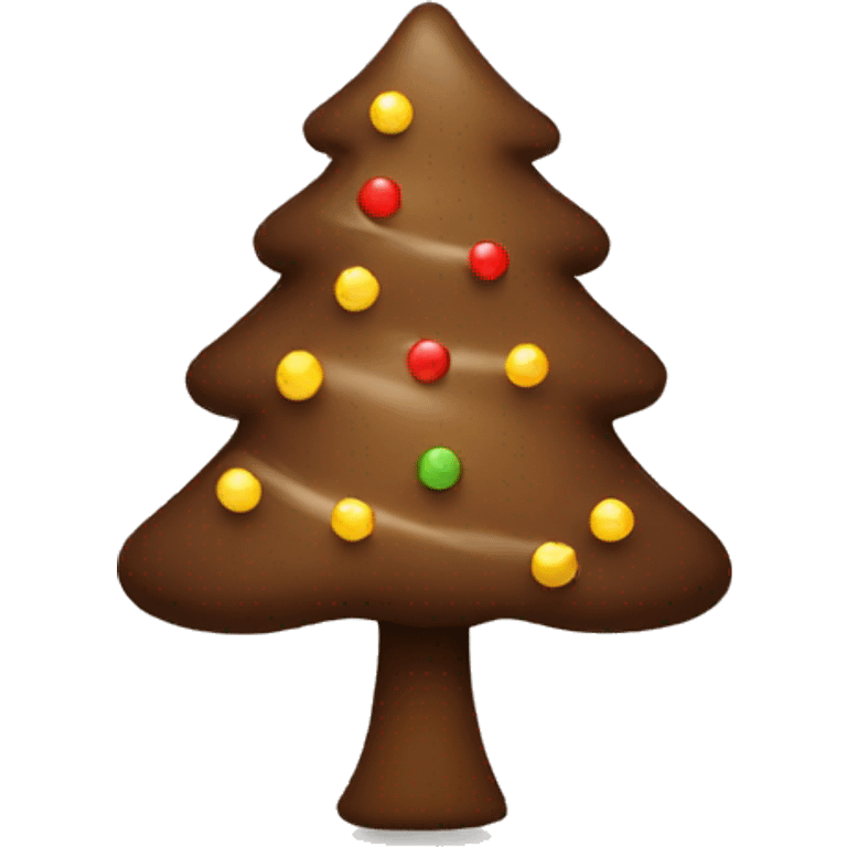 brown christmas tree emoji