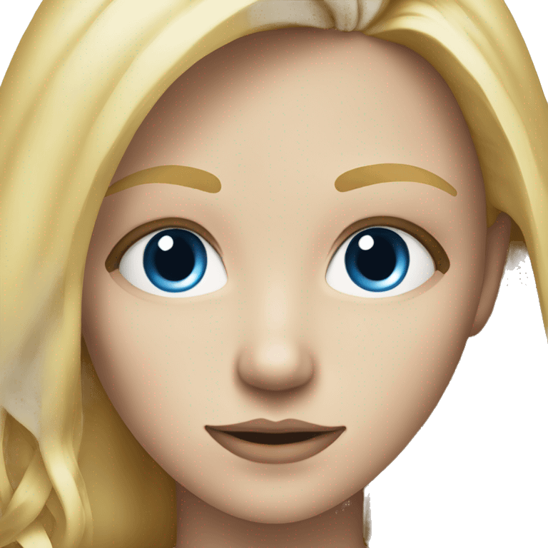 realistic blond teenager with blue eyes and a scar under one eyes emoji