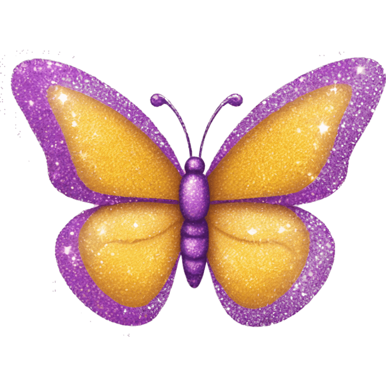 Glitter butterfly emoji