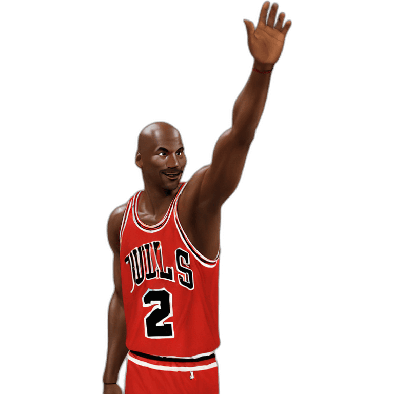 Michael jordan waving emoji