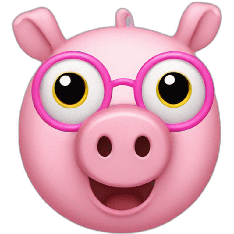 Peppa pig with 4 eyes emoji