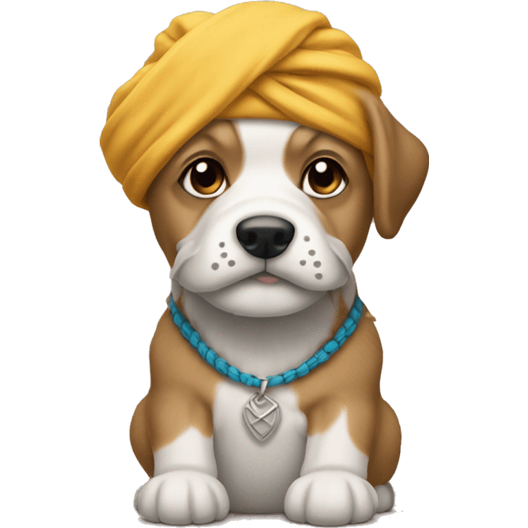 cachorro de turbante emoji