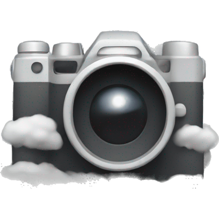 A camera half-obscured by clouds emoji