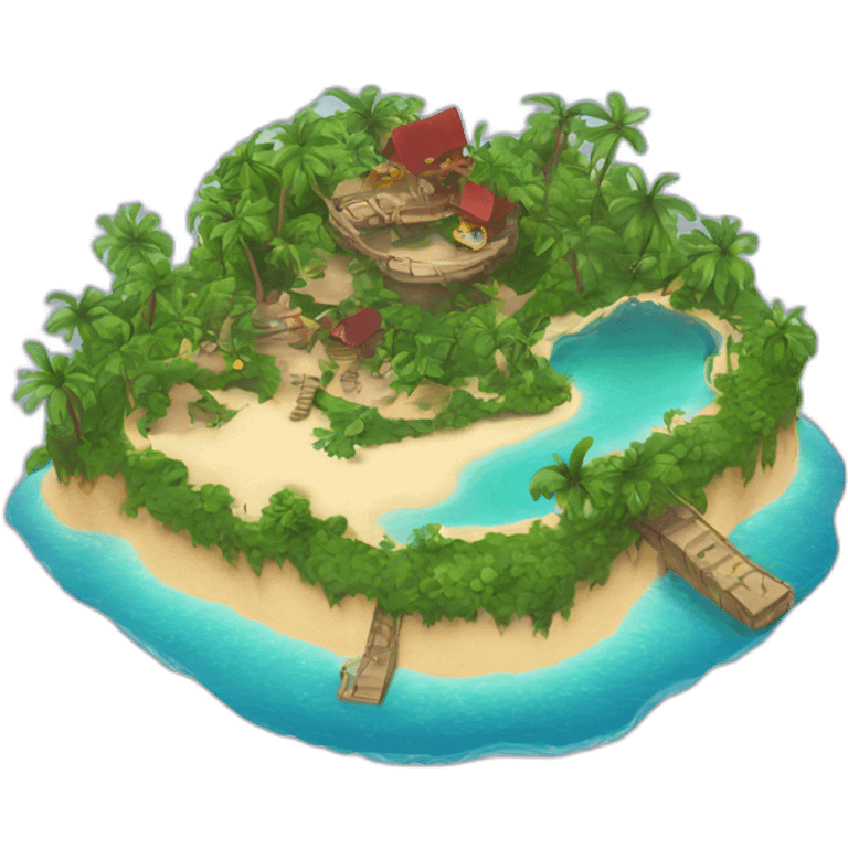 Mickey Mouse island emoji