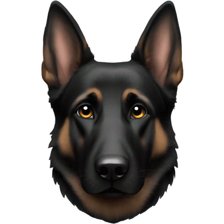 Black German shepherd  emoji