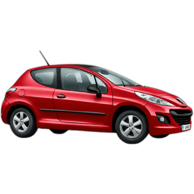 Peugeot 207 rouge emoji