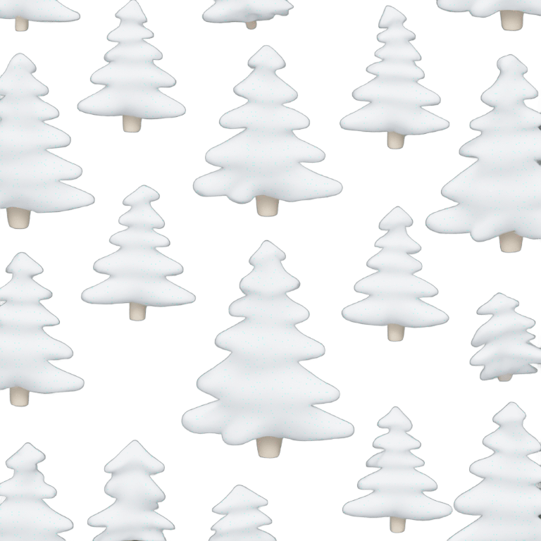 Christmas tree with white decors emoji