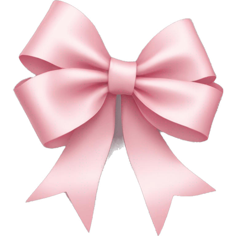 Light pink thin ribbon bow emoji