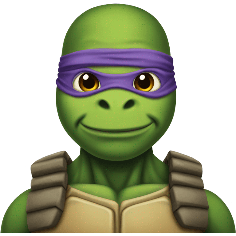 teenage mutant ninja turtle with no hair  emoji