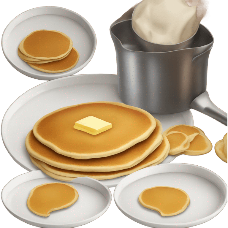 Plate with pancakes  emoji