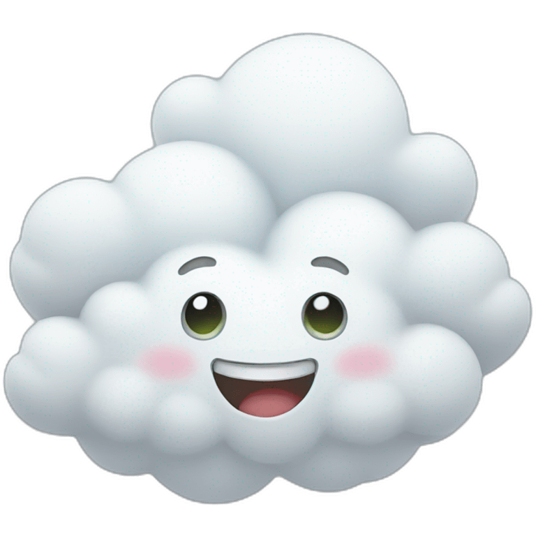 Happy cloud emoji